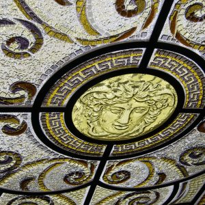 Витражный потолок Versace по технологии Фьюзинг