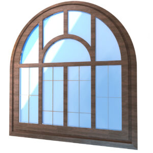 Сложное окно с радиусной фрамугой